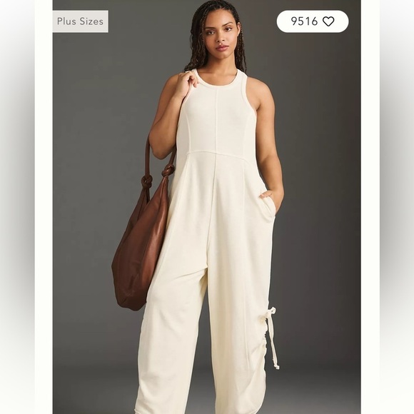 Daily Practice Pants - NWT Daily Practice Sophisticated Sleeveless French Terry Cotton Jumpsuit Unworn